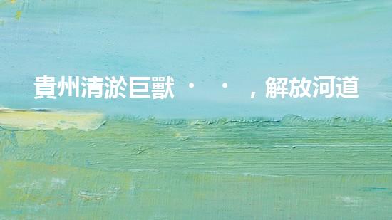 貴州清淤巨獸，解放河道疑團！
